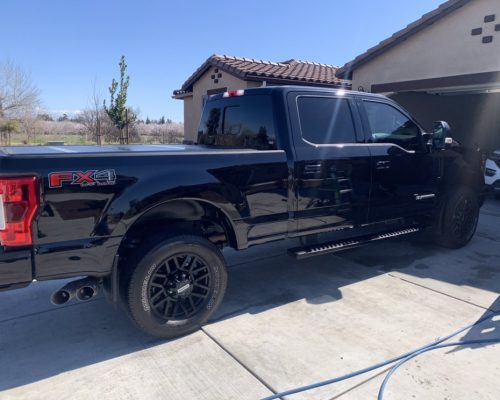 Black truck fully detailed by Danny Spotless Touch